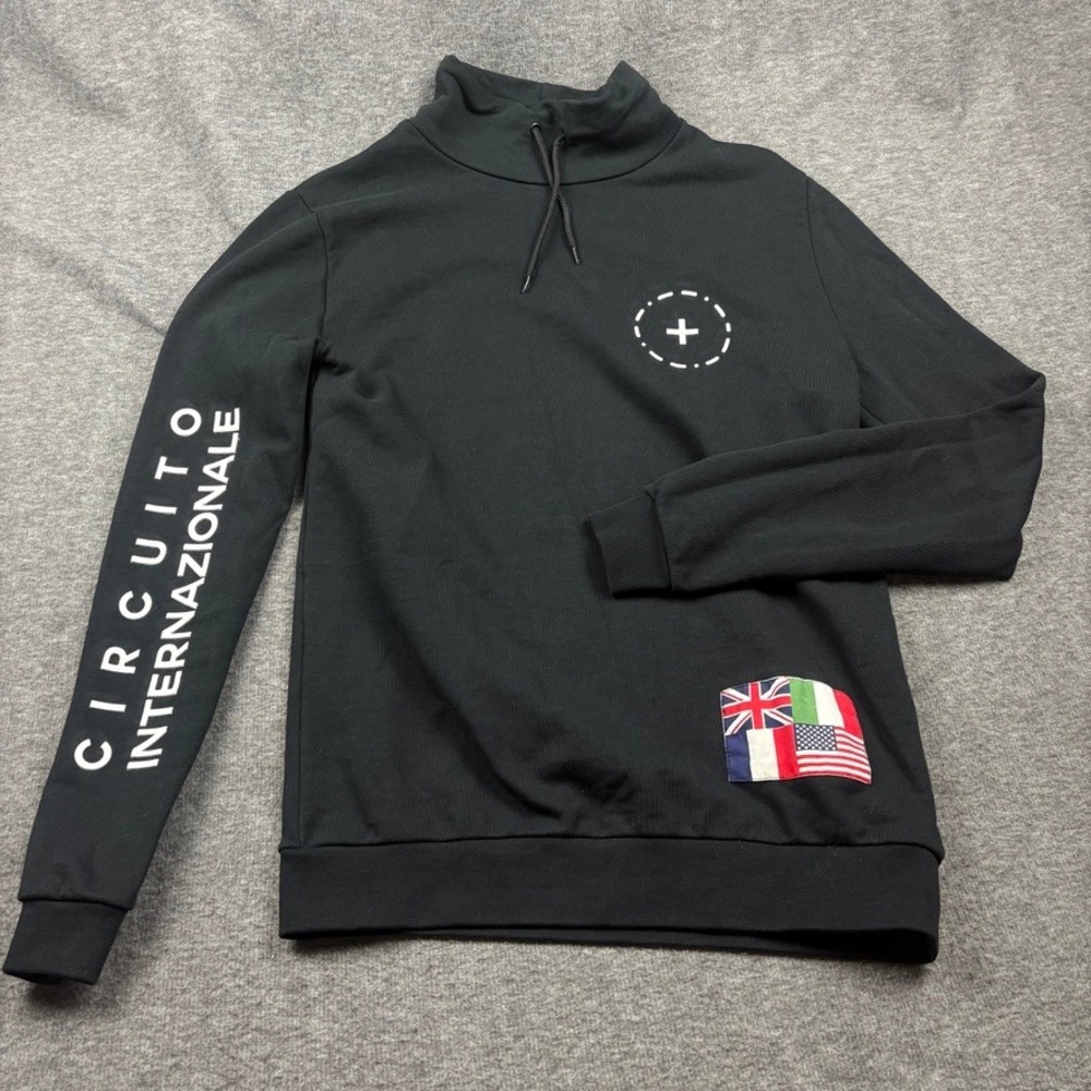 Circuito Internazionale Black Flag Print Pullover Sweatshirt Racing Streetwear